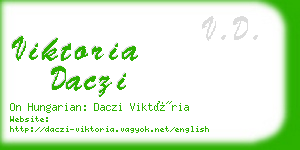 viktoria daczi business card